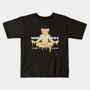 meditation cheetah Kids T-Shirt